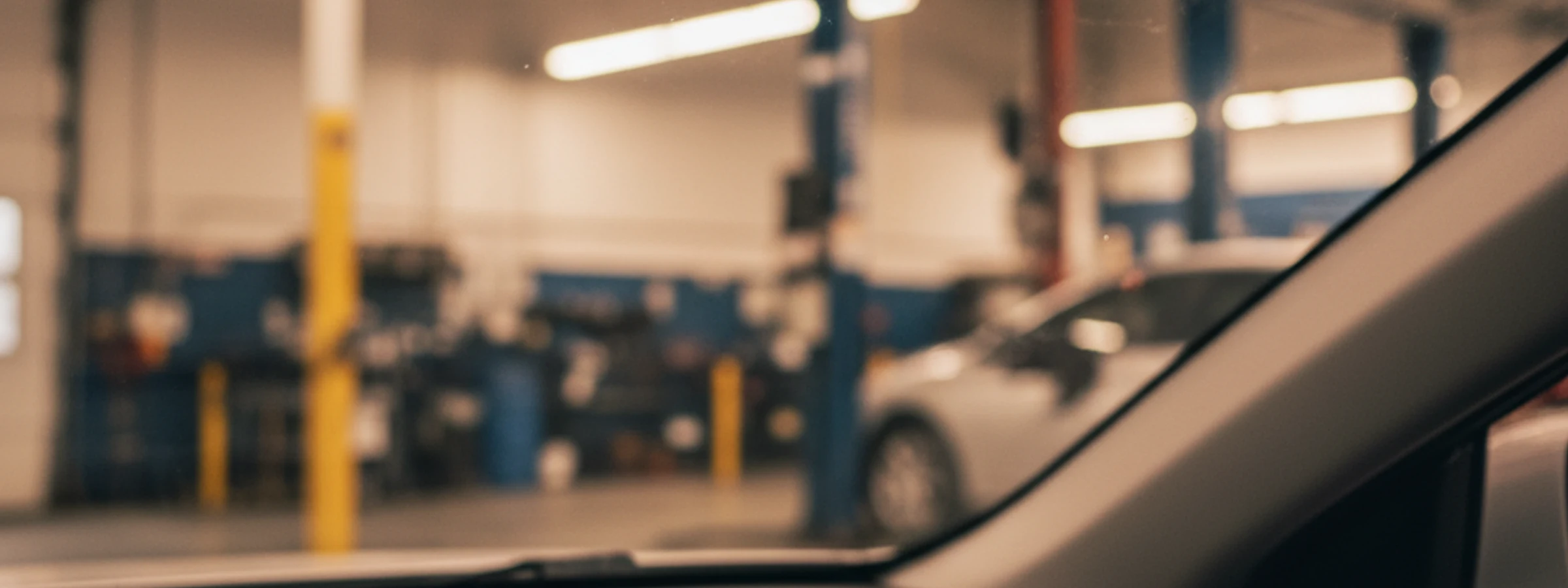 Tiger Garage technician performing a New Jersey state inspection